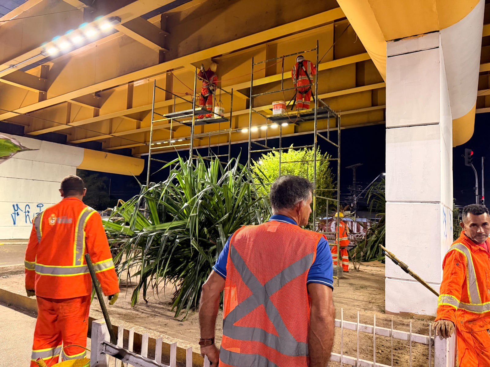 Modernização do viaduto avança em Manaus